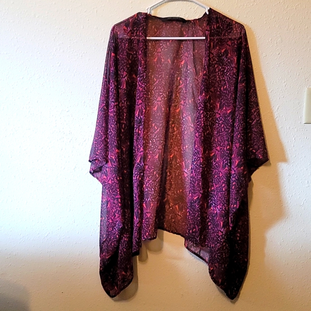 Purple Floral Buckle Kimono size Small